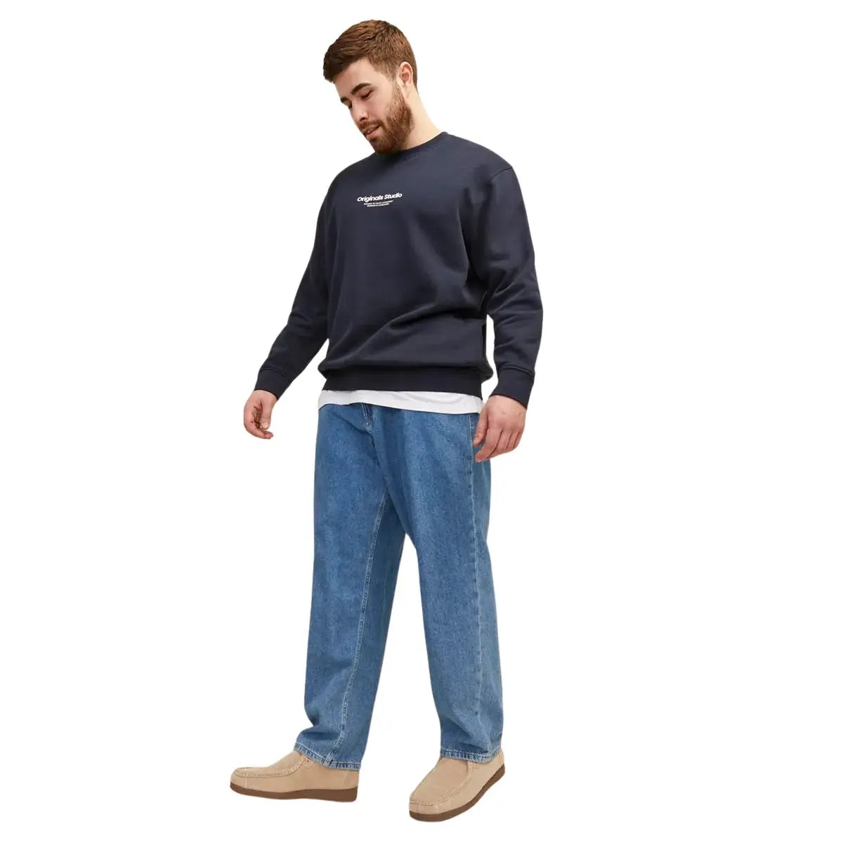 Velké pánské džíny Jack &amp; Jones Chris 12243567 modré