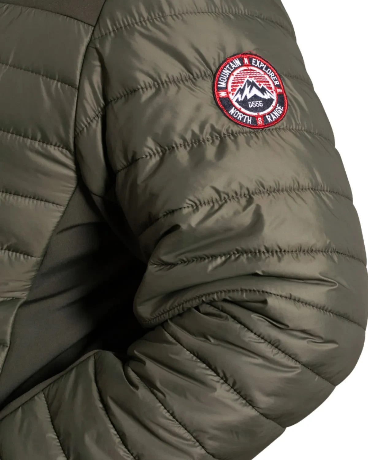 Duża męska hybrydowa kurtka softshell pikowana Duke D555 Northfield khaki – zdjęcie 3