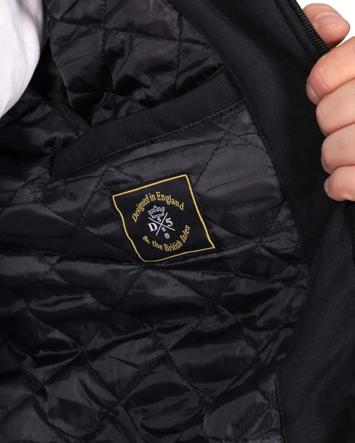 Duża męska kurtka softshell z kapturem Duke D555 Jamie czarna – zdjęcie 5
