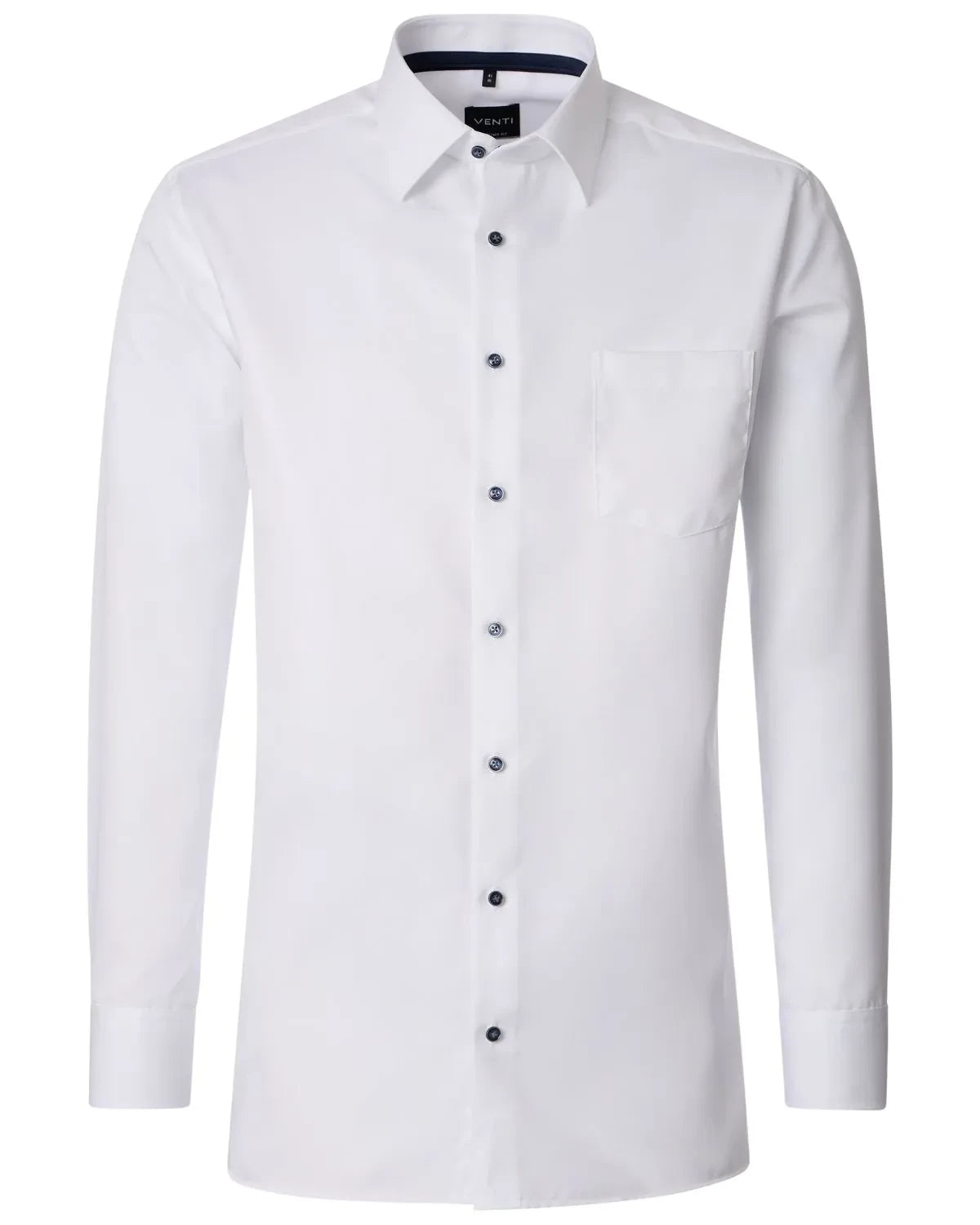 Duża męska gładka koszula z długim rękawem NON IRON Venti 226110950-000 biała – zdjęcie 1