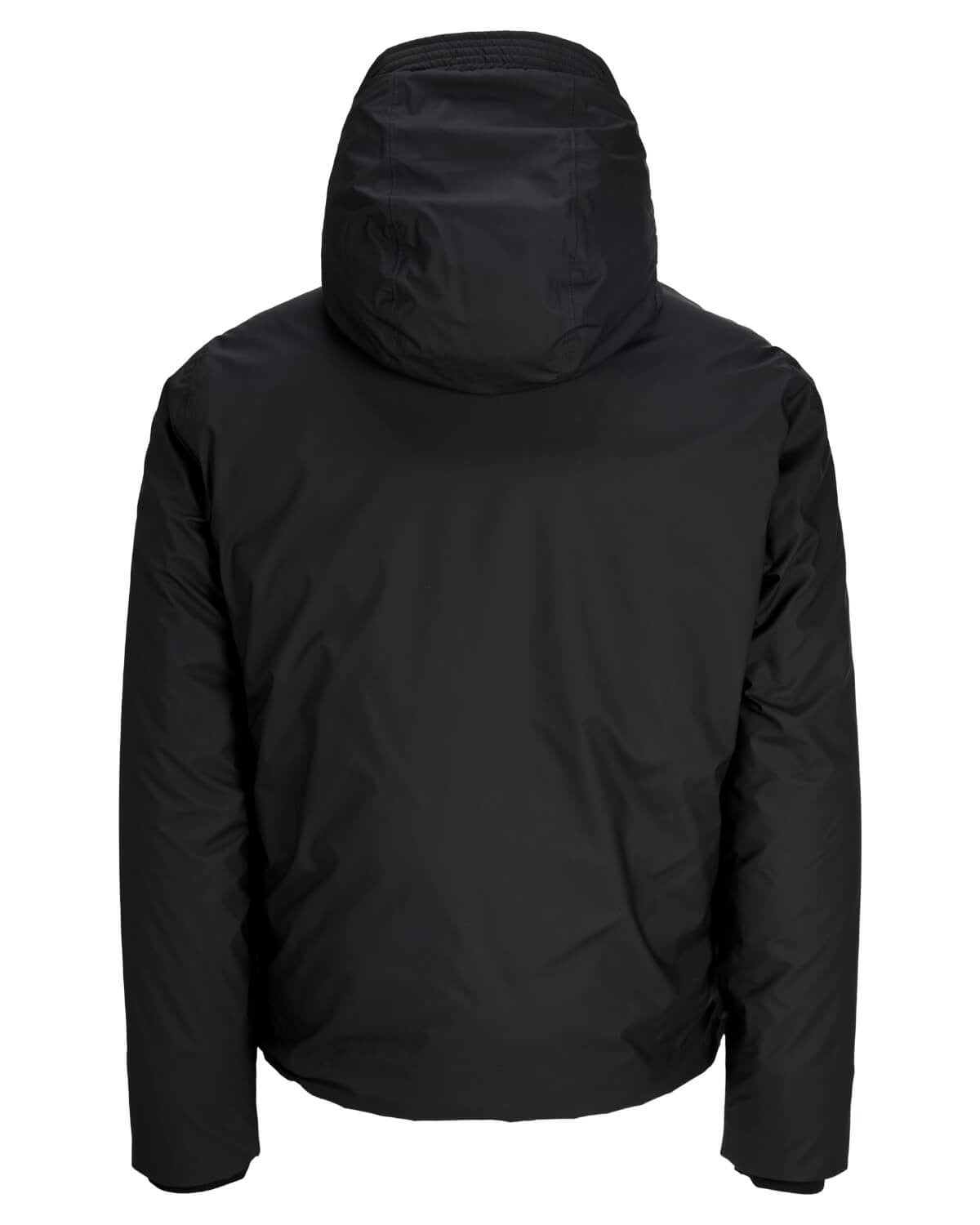 Duża męska kurtka jesienno-zimowa przeciwdeszczowa Jack & Jones 12305871 czarna – zdjęcie 2
