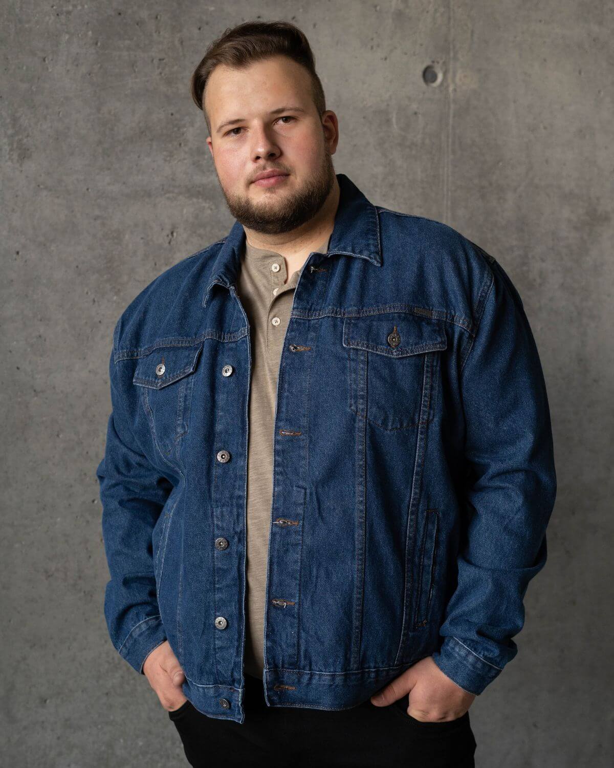 Duke Trucker modrá pánská velká džínová bunda catana