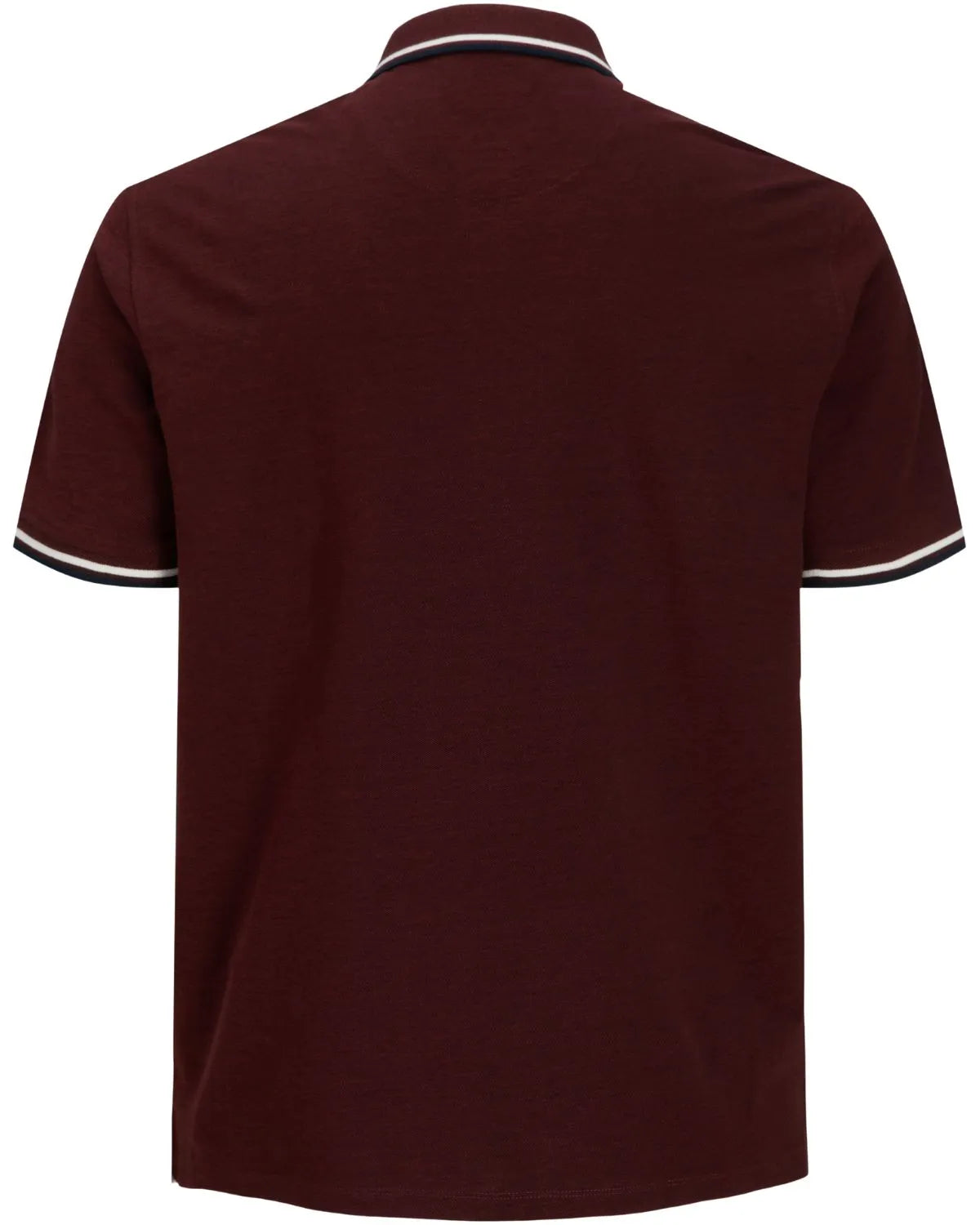 Duża męska polówka koszulka z kołnierzykiem Jack &amp; Jones 12143859 bordowa