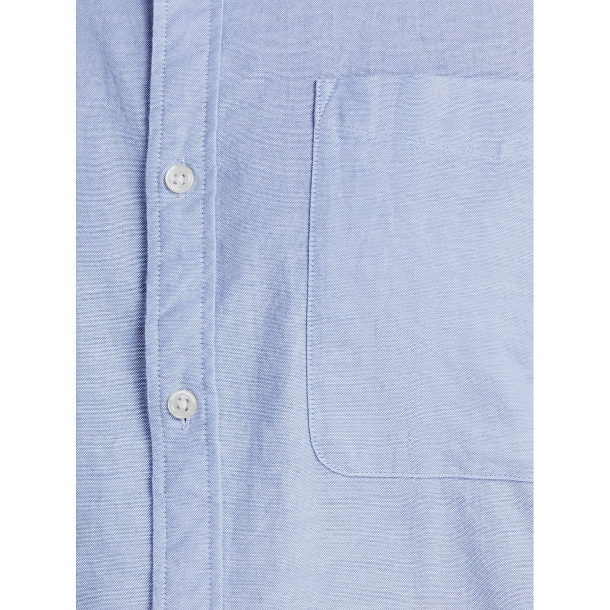 Pánská košile s dlouhým rukávem Jack &amp; Jones 12190444 modrá hladká velká