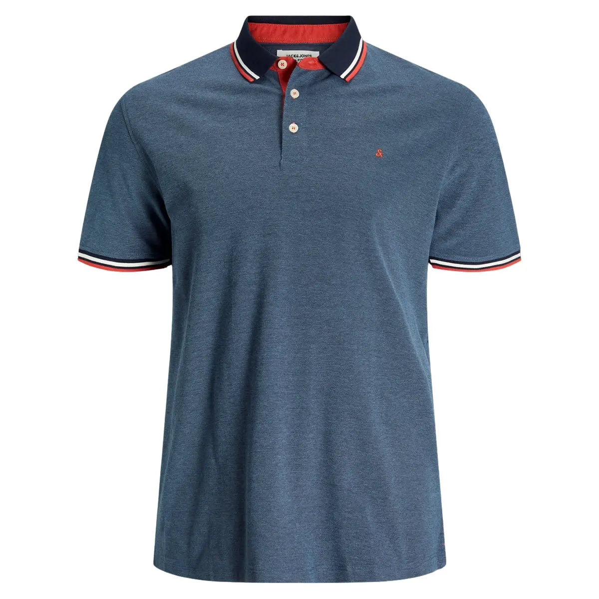 Pánská velká polokošile s límečkem Jack &amp; Jones 12143859 tmavě modrá