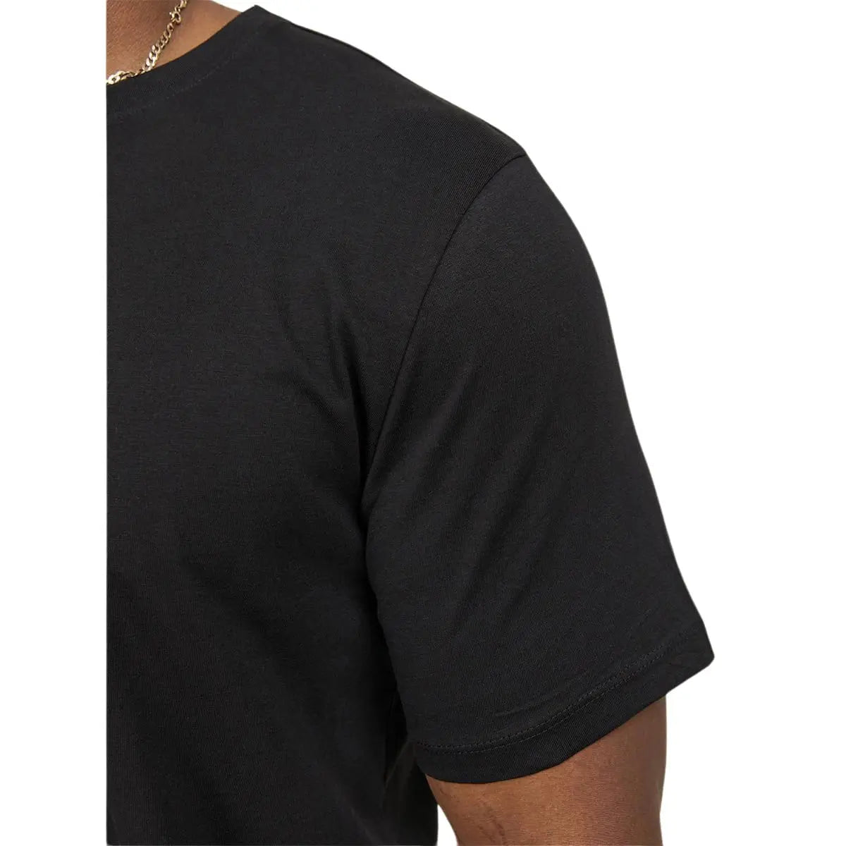 Velké pánské tričko s krátkým rukávem jednobarevné Jack &amp; Jones 12184933 černé