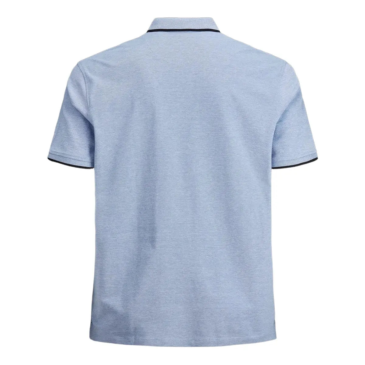 Velké pánské polo tričko s límečkem Jack &amp; Jones 12143859 modré s černou vložkou