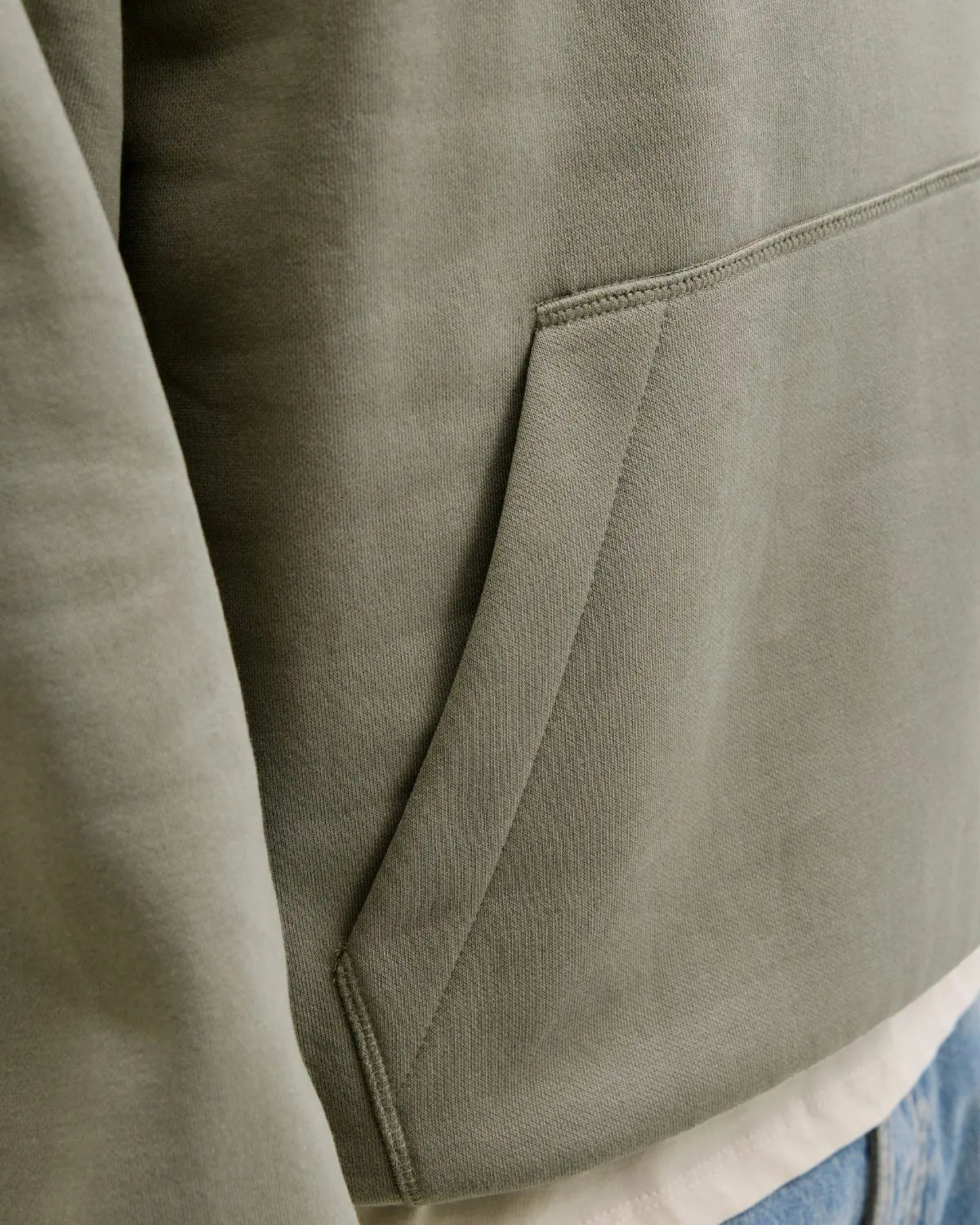 Duża męska bluza wkładana przez głowę Jack &amp; Jones 12289694 khaki