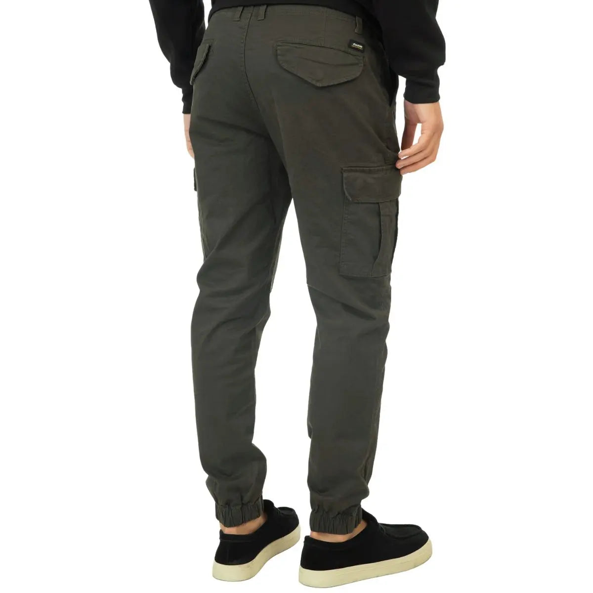 Velké pánské cargo kalhoty se stahovacími manžetami Double Urban Outfitters CCP-4013 tmavě zelené
