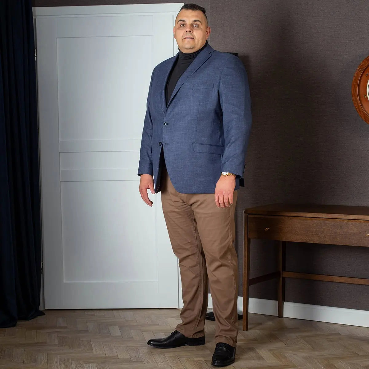 Velké pánské sako DL 928 Tom tmavě modré