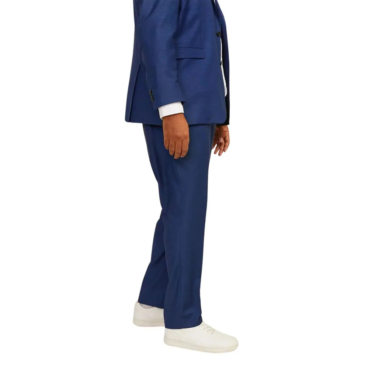 Velké pánské elegantní kalhoty Jack &amp; Jones 12263989 tmavě modré