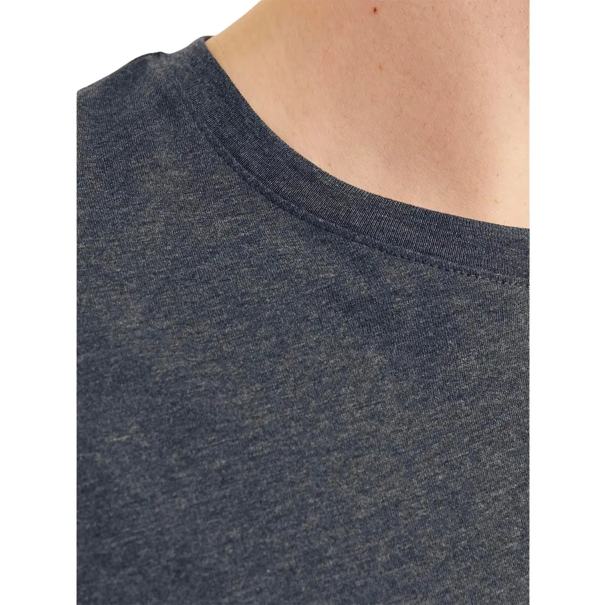 Velké pánské tričko s krátkým rukávem jednobarevné Jack &amp; Jones 12253778 tmavě šedé