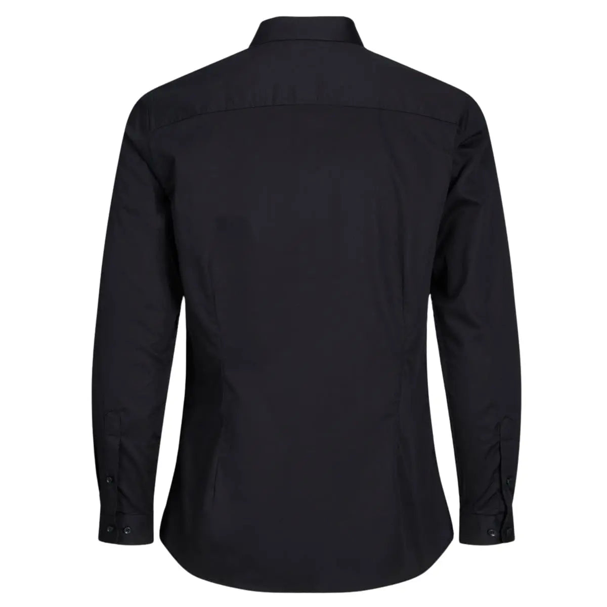 Velká pánská košile hladká s dlouhým rukávem Jack &amp; Jones 12264030 černá