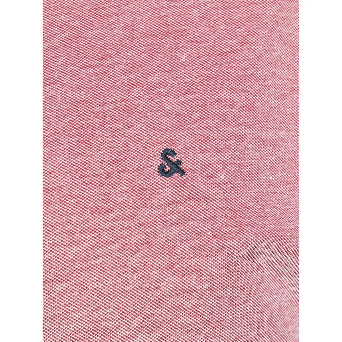 Duża męska polówka koszulka z kołnierzykiem Jack &amp; Jones 12143859 czerwona