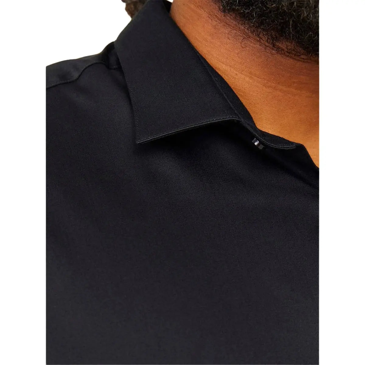 Velká pánská košile hladká s dlouhým rukávem Jack &amp; Jones 12264030 černá