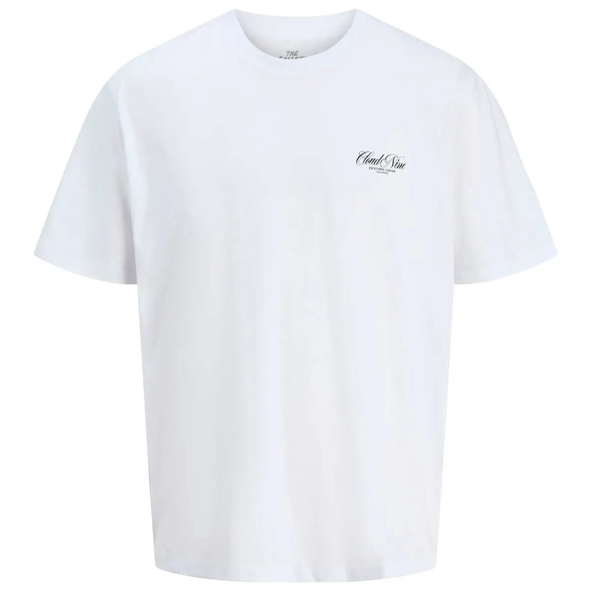 Duże męskie t-shirty koszulki z dużym nadrukiem na plecach 3 sztuki Jack &amp; Jones 12285056 czarna/biała/biała