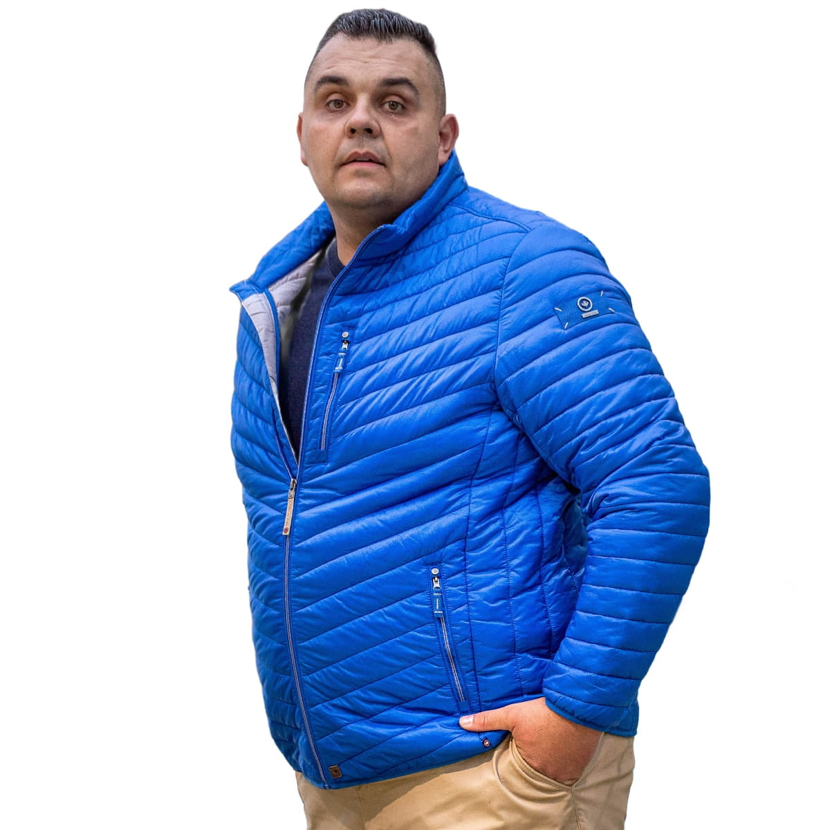 Pánská velká celoroční lehká bunda Redpoint Walker modrá