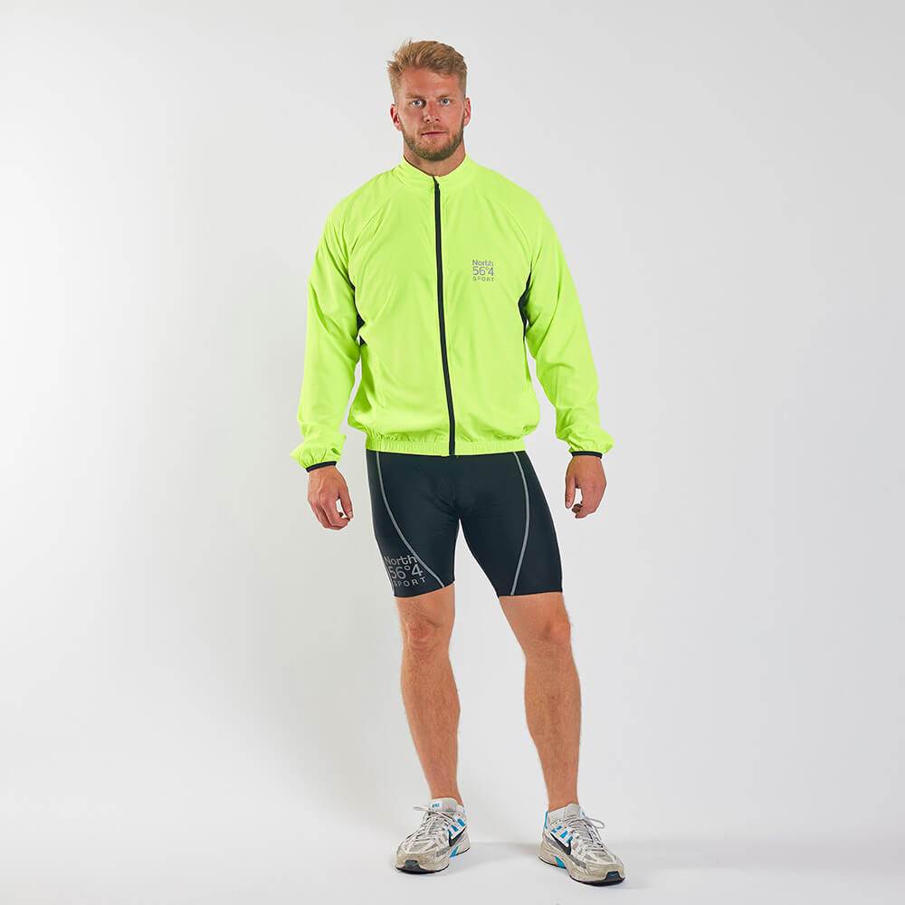 Velká sportovní lehká softshellová bunda se stojáčkem North 56°4 99253-0610 žlutá/zelená