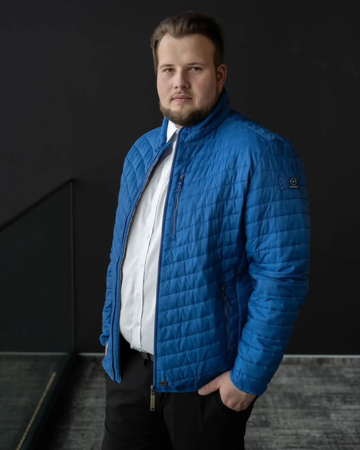 Pánská velká celoroční lehká bunda Redpoint Walker modrá