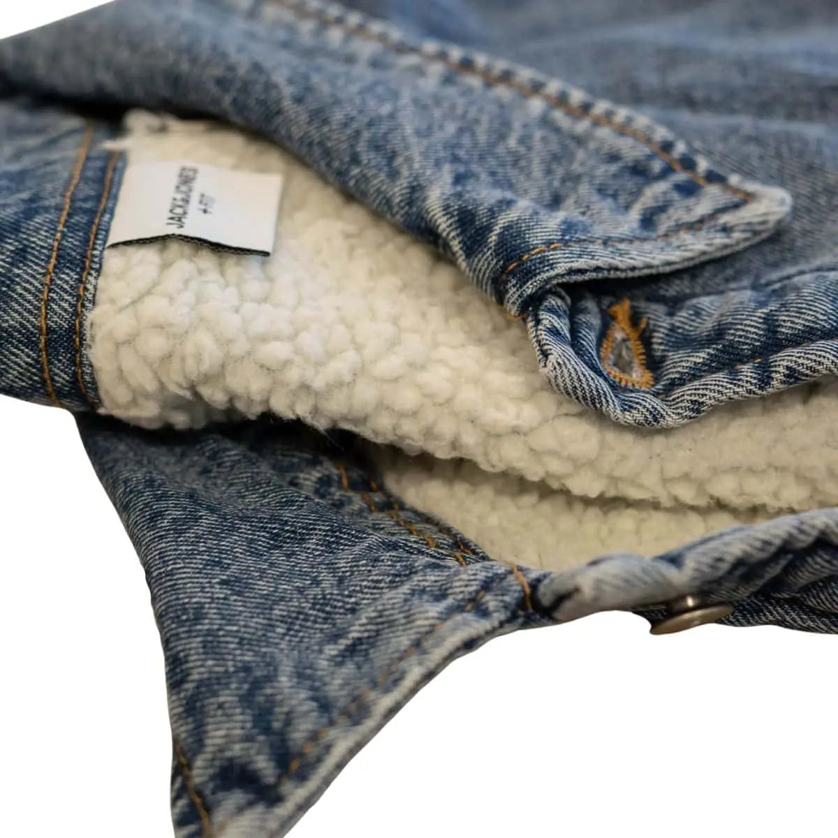 Velká pánská zateplená džínová bunda Jack &amp; Jones 12286912 modrá