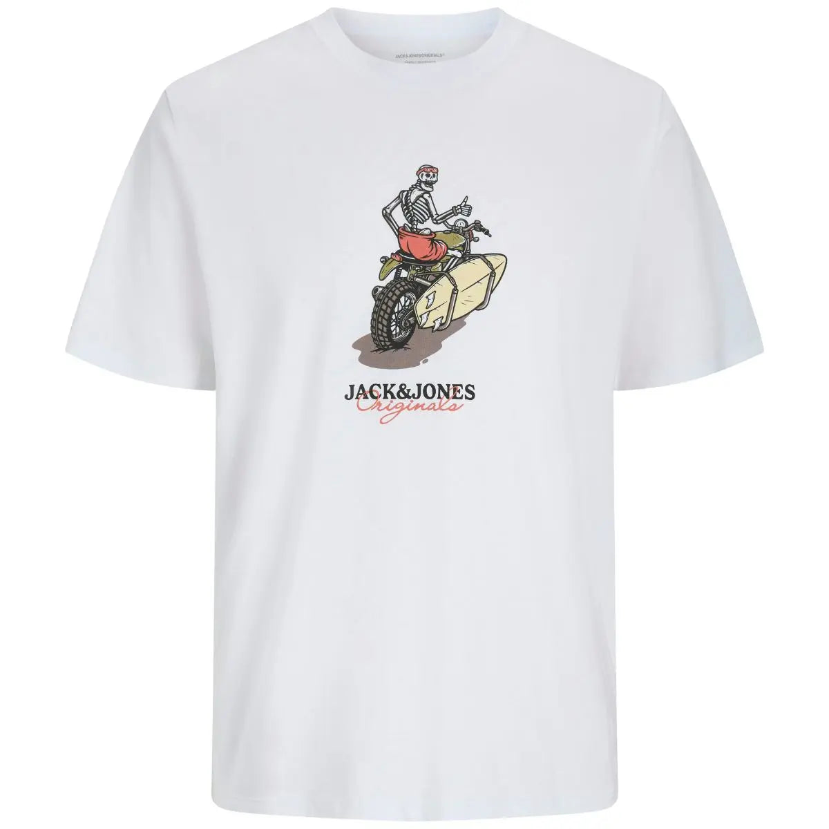 Duże męskie t-shirty koszulki w pastelowych kolorach nadruk 4 sztuki Jack &amp; Jones 12285052 multi