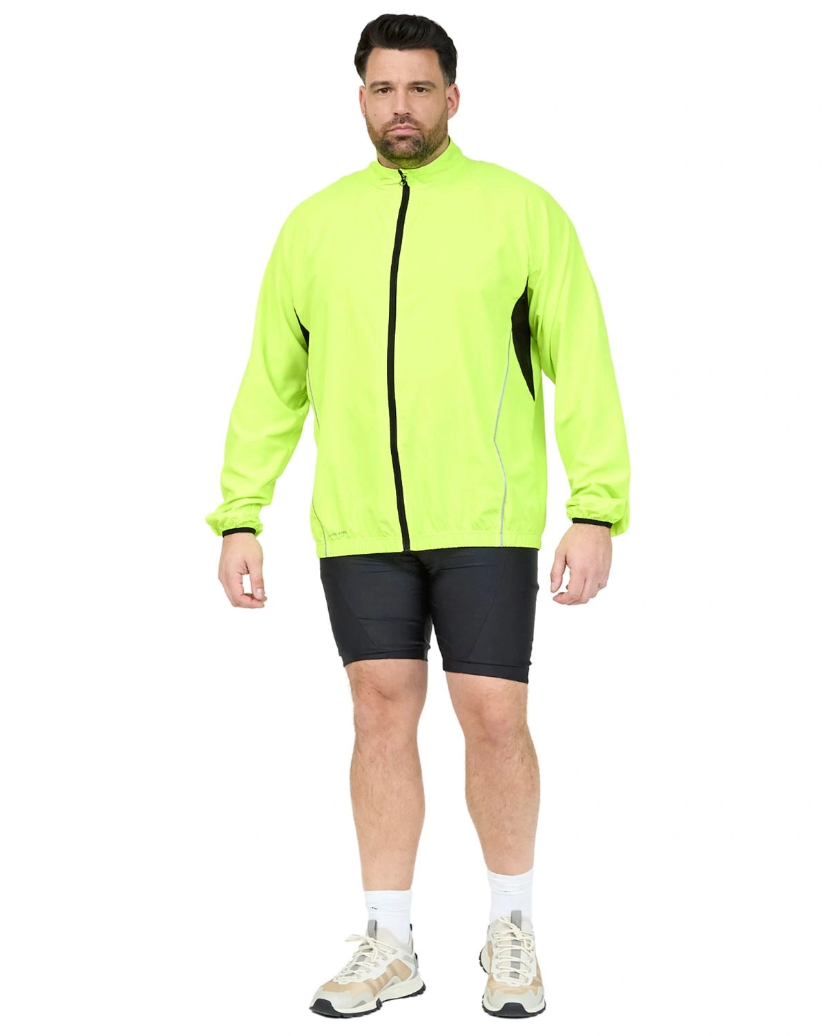 Velká sportovní lehká softshellová bunda se stojáčkem North 56°4 99253-0610 žlutá/zelená