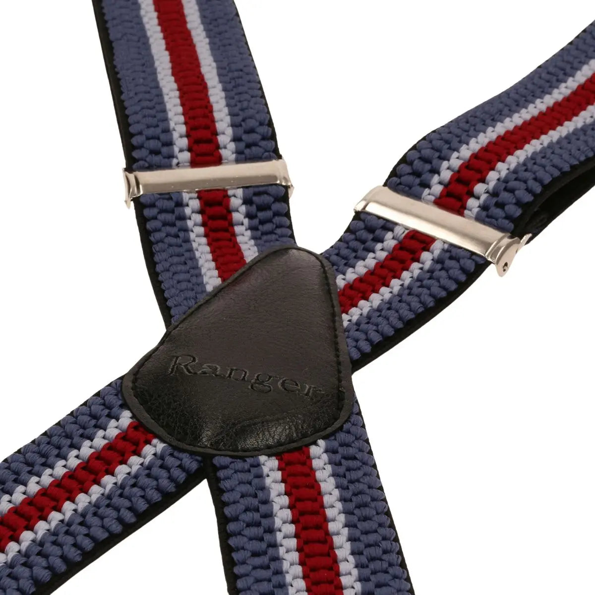 Velké pánské šle X Ranger 4cm DJ40-043 modro-šedo-vínové