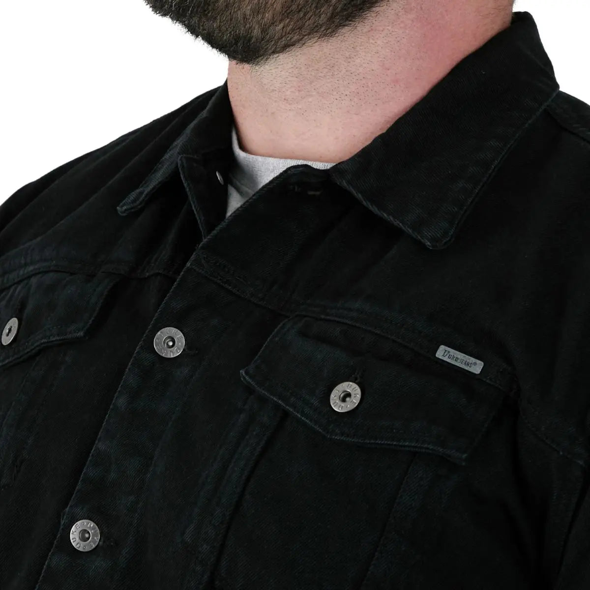 Velká džínová bunda catana Duke Trucker černá pánská