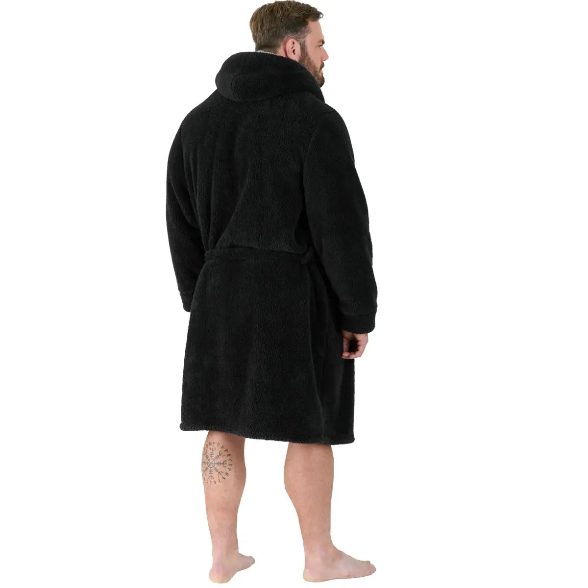 Duży męski szlafrok Duke D555 Newquay czarny