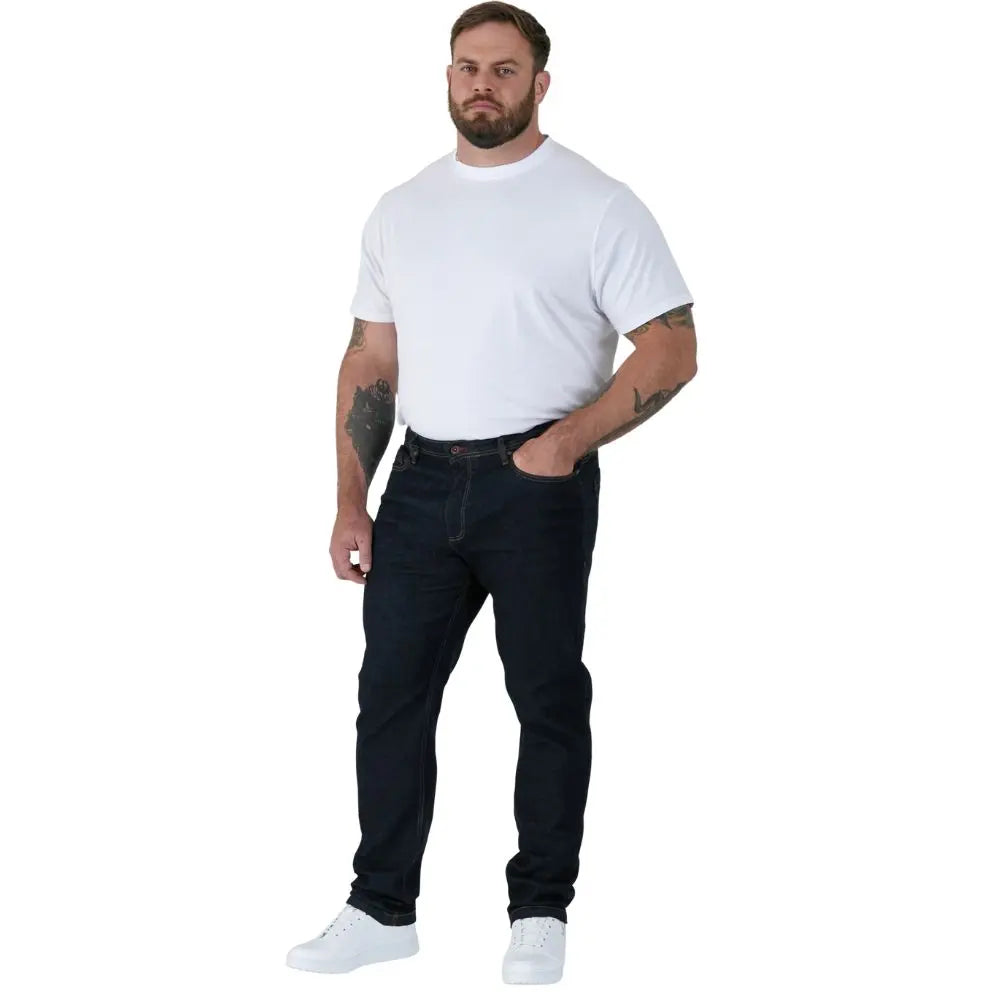 Duże męskie spodnie jeansy Duke D555 Cedric granatowe