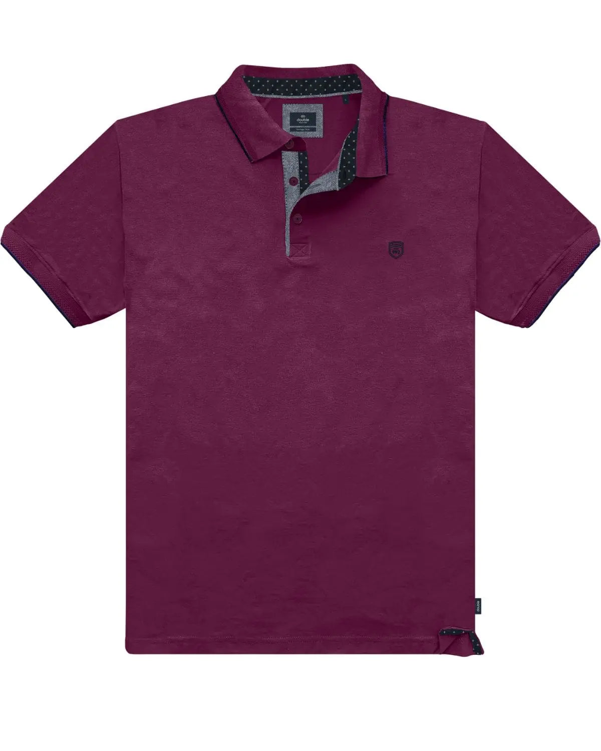 Duża męska koszulka polo Double Urban Outfitters PS-3079 fioletowa