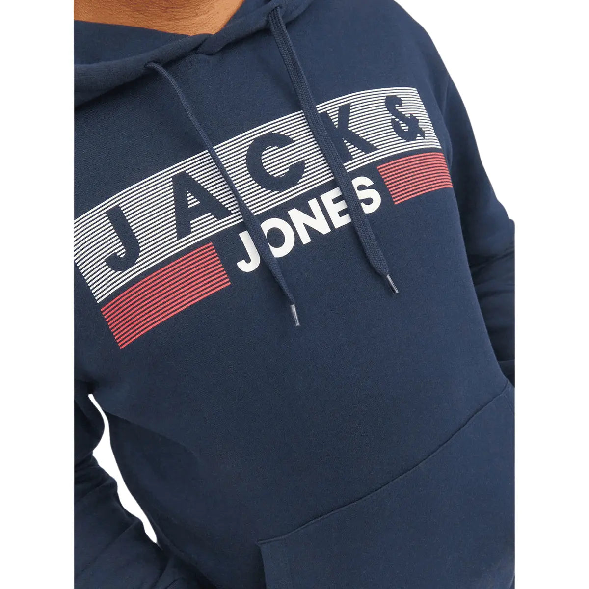 Pánská velká klokánková mikina Jack &amp; Jones 12163777 tmavě modrá