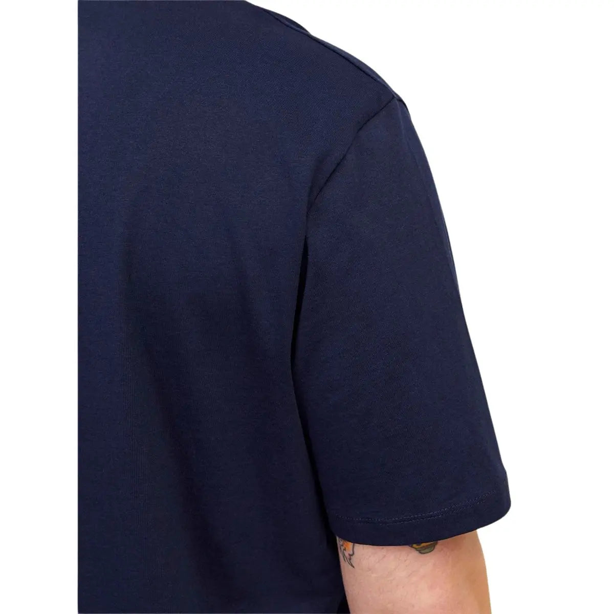 Duża męska koszulka z krótkim rękawem t-shirt gładki Jack &amp; Jones 12253778 granatowy