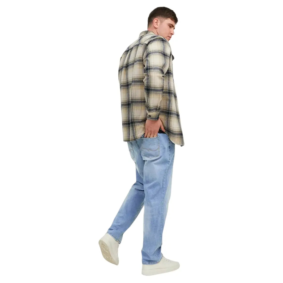 Duże męskie spodnie jeansowe Jack &amp; Jones Mike 12245647 jasnoniebieskie