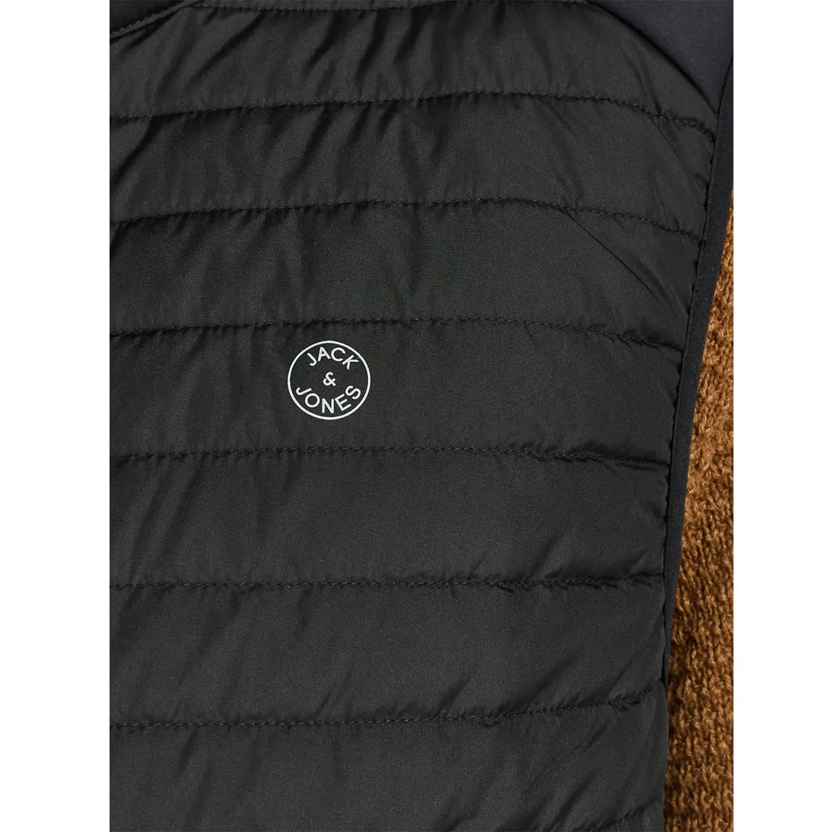 Velký pánský bezrukávníkový svetr se stojáčkem Jack &amp; Jones 12205347 černý