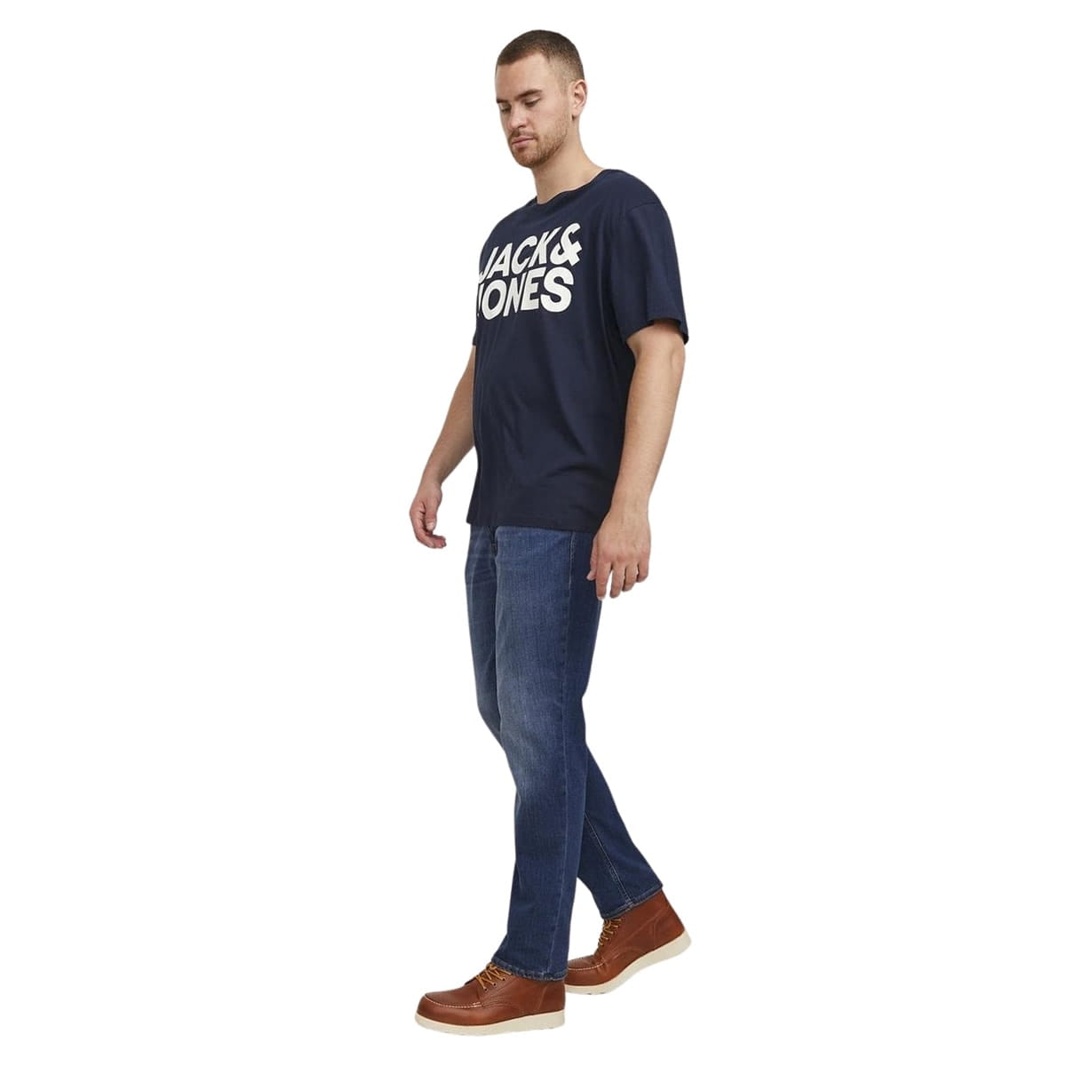 Duże męskie spodnie jeansowe Jack &amp; Jones 12153646 ciemnoniebieskie