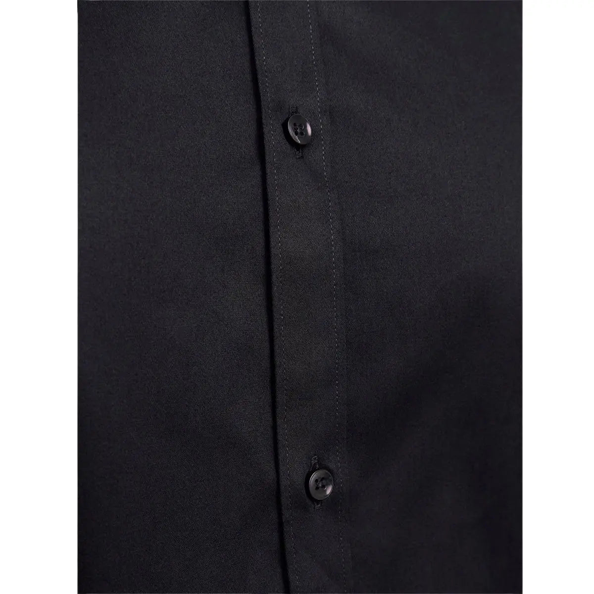 Velká pánská košile hladká s dlouhým rukávem Jack &amp; Jones 12264030 černá