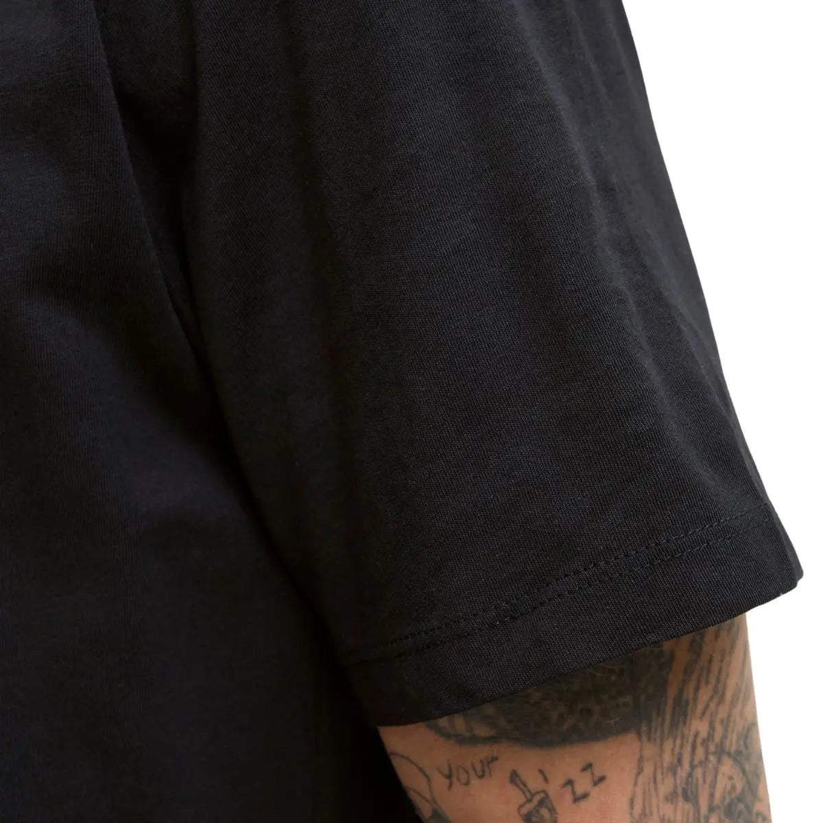 Duży męski t-shirt  koszulka z nadrukiem krótkim rękawem Jack &amp; Jones 12285530 czarna