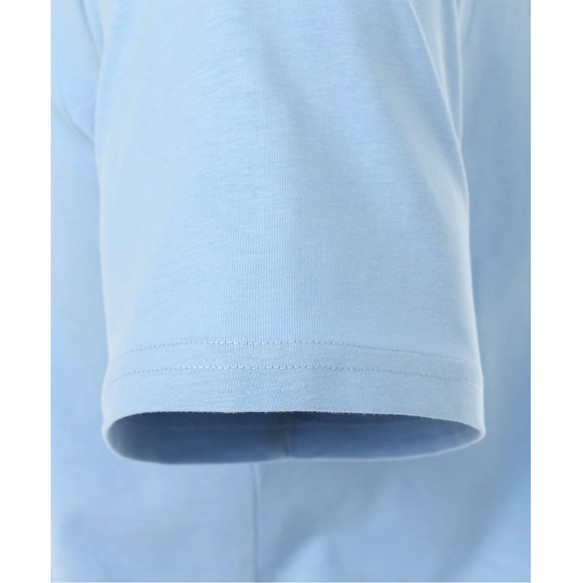 Duża męska gładka koszulka t-shirt Redmond 665-11 błękitny
