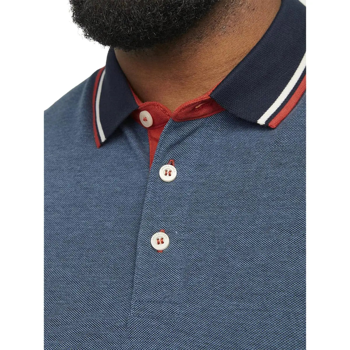 Pánská velká polokošile s límečkem Jack &amp; Jones 12143859 tmavě modrá
