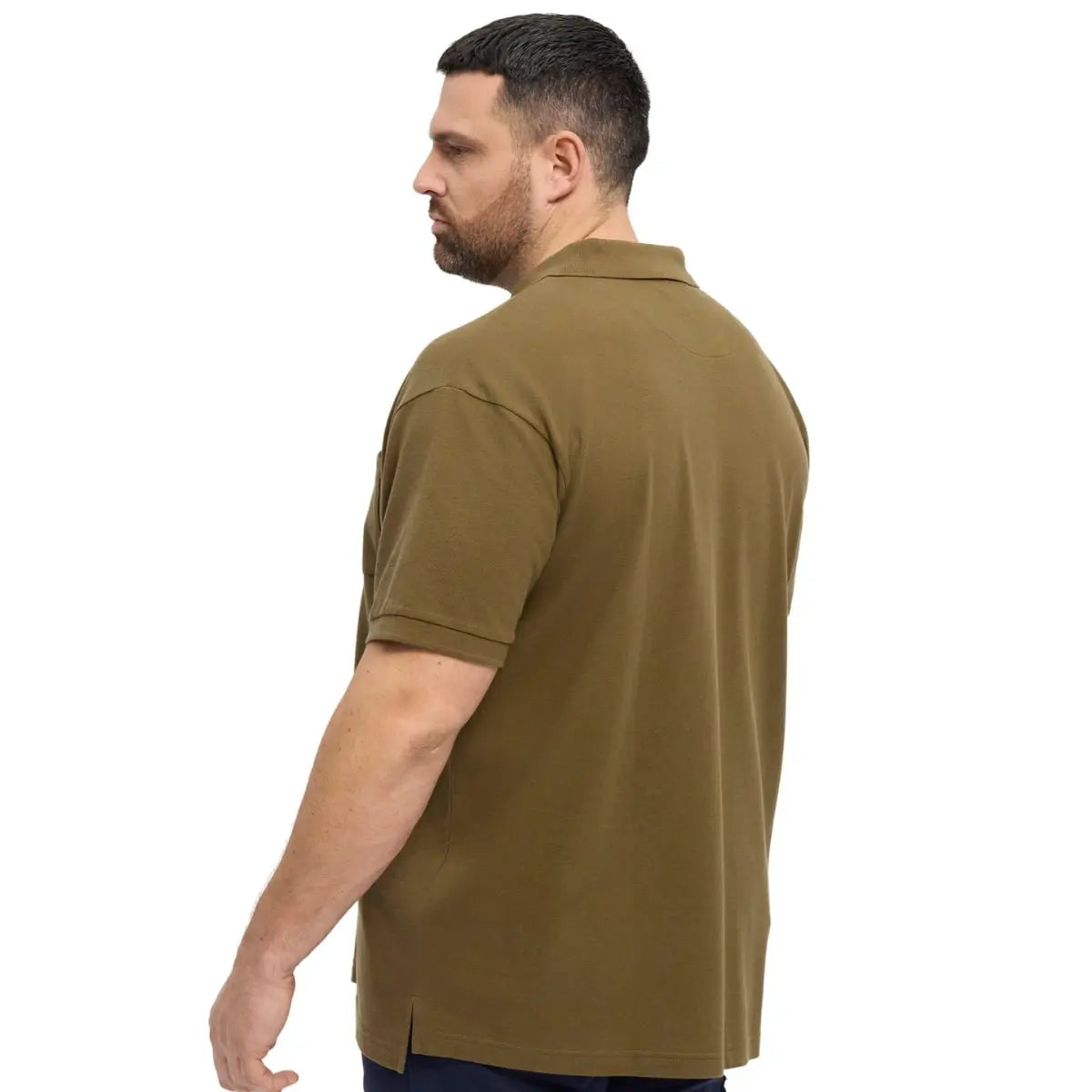 Pánská jednobarevná polokošile s kapsičkou North Latitude 51116-0670 khaki
