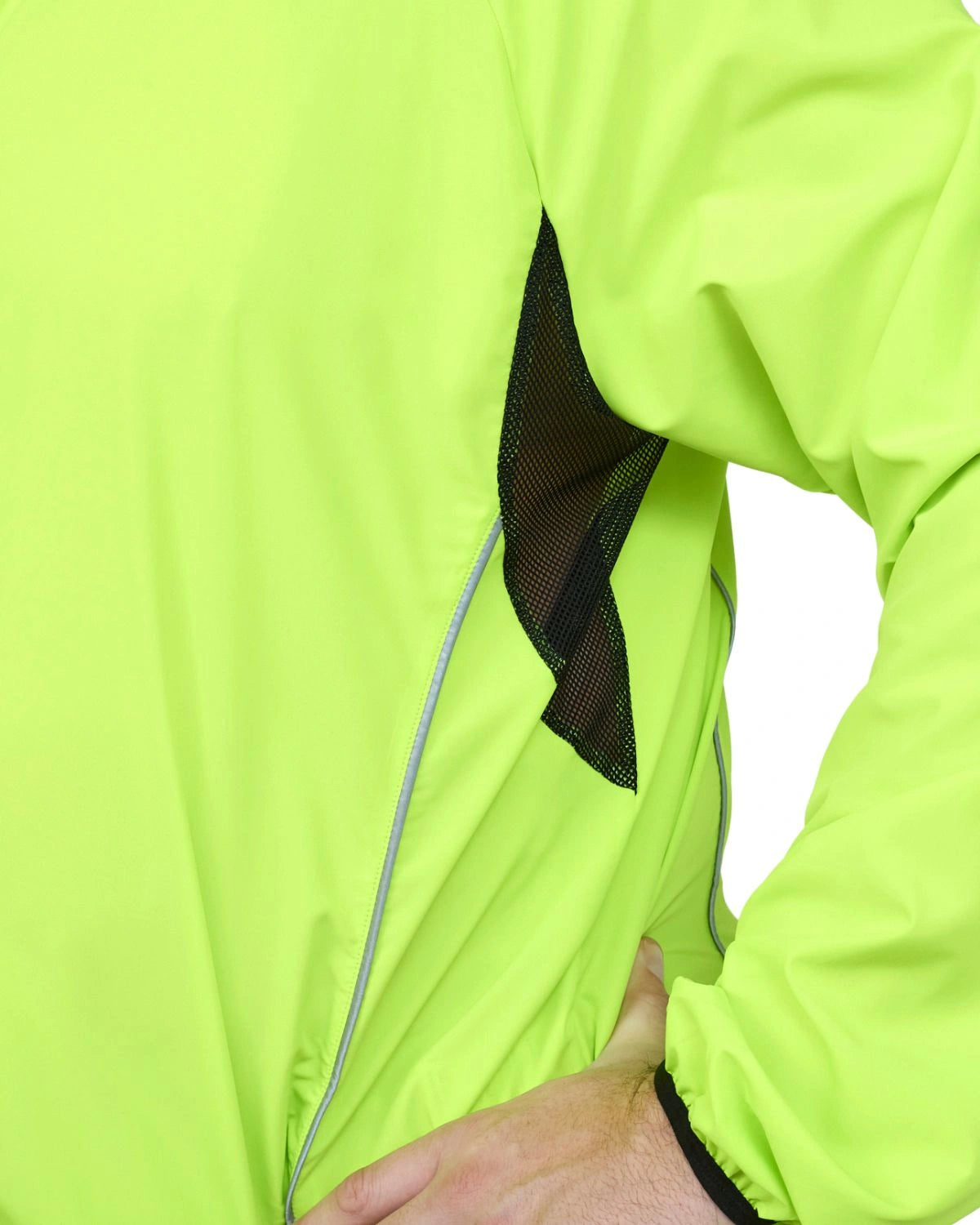 Velká sportovní lehká softshellová bunda se stojáčkem North 56°4 99253-0610 žlutá/zelená