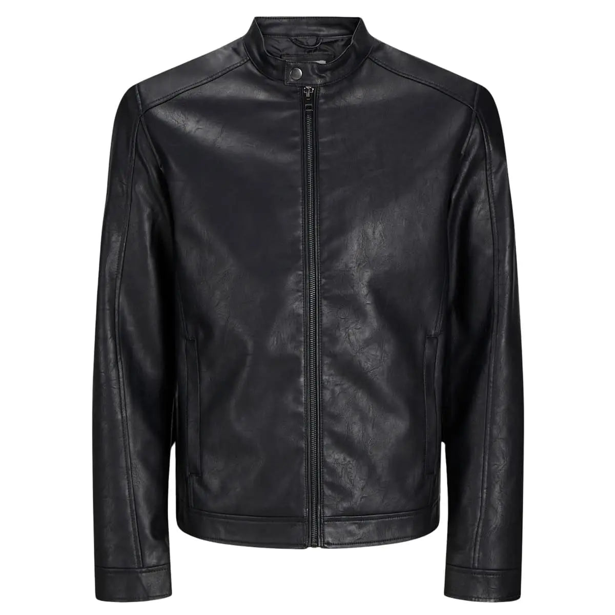 Velká pánská bunda z umělé kůže Jack &amp; Jones 12264095 černá
