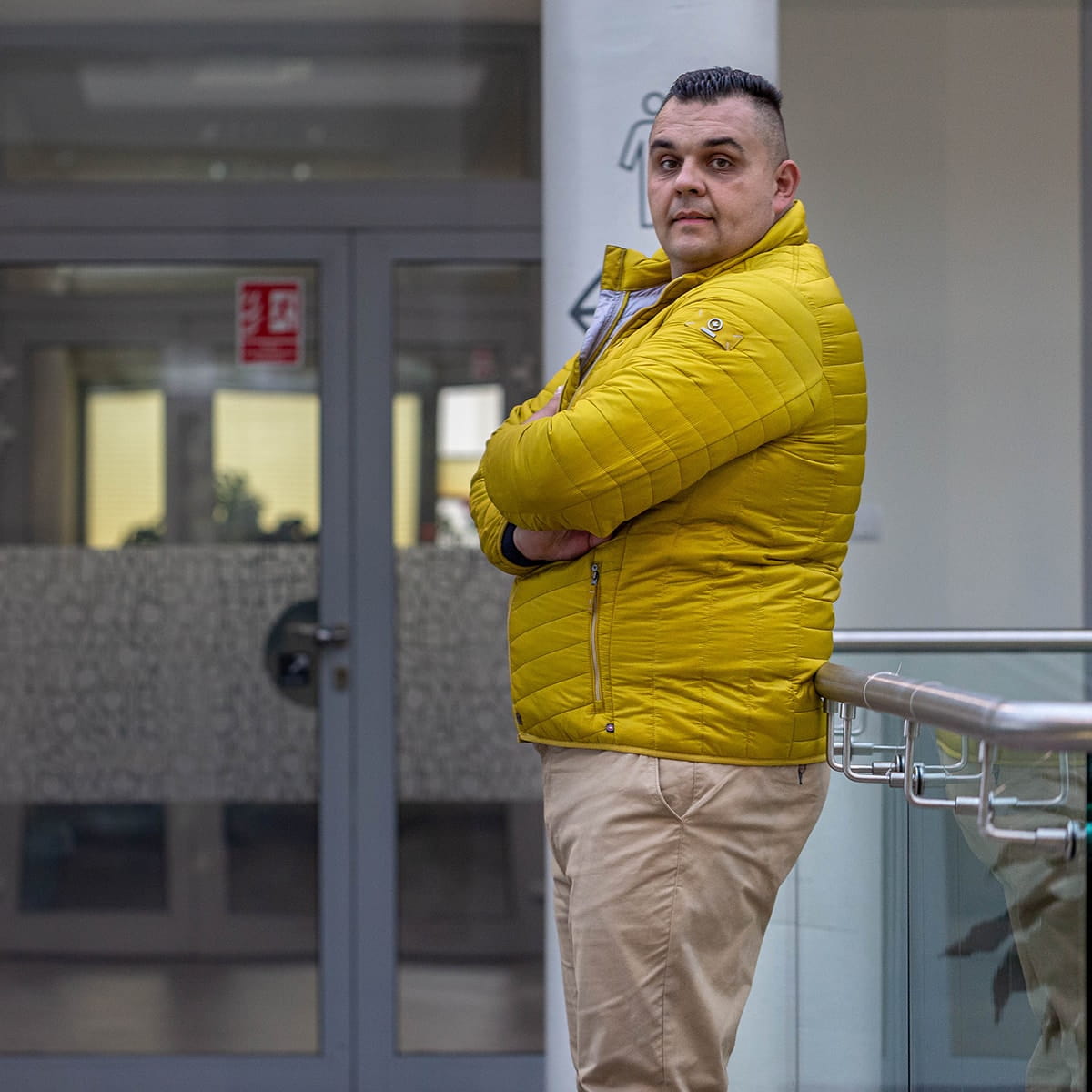 Duża męska kurtka całoroczna lekka Redpoint Walker żółta