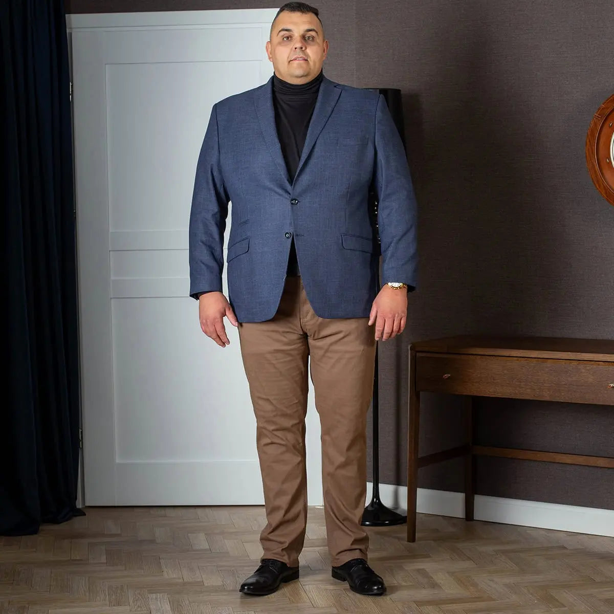 Velké pánské sako DL 928 Tom tmavě modré