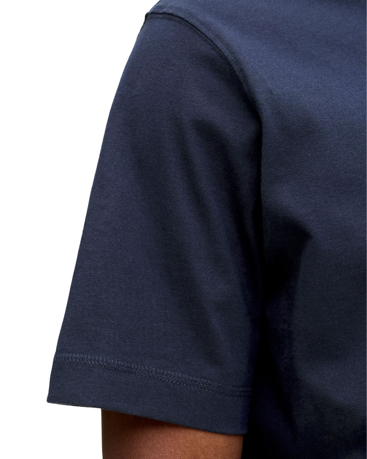 Duża męska koszulka z małym napisem t-shirt Jack &amp; Jones 12284161 granatowy
