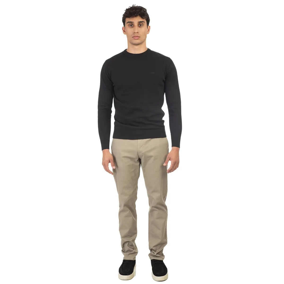 Duże męskie spodnie chinosy Double Urban Outfitters CP-4018 beżowe