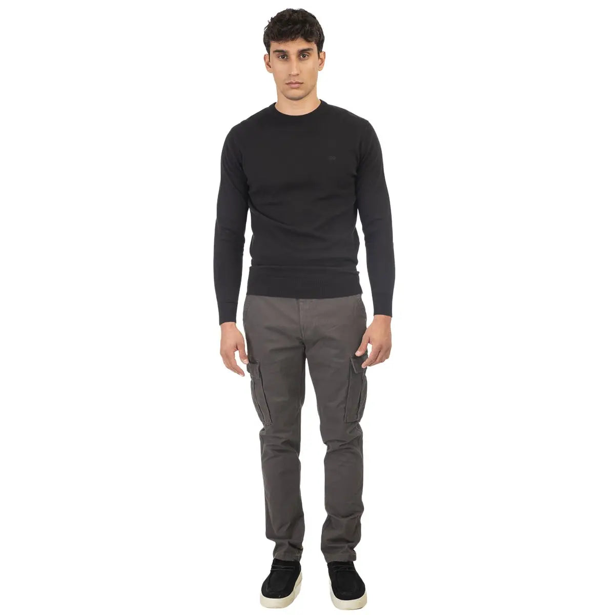 Duże męskie spodnie bojówki Double Urban Outfitters CCP-4001 ciemnoszare