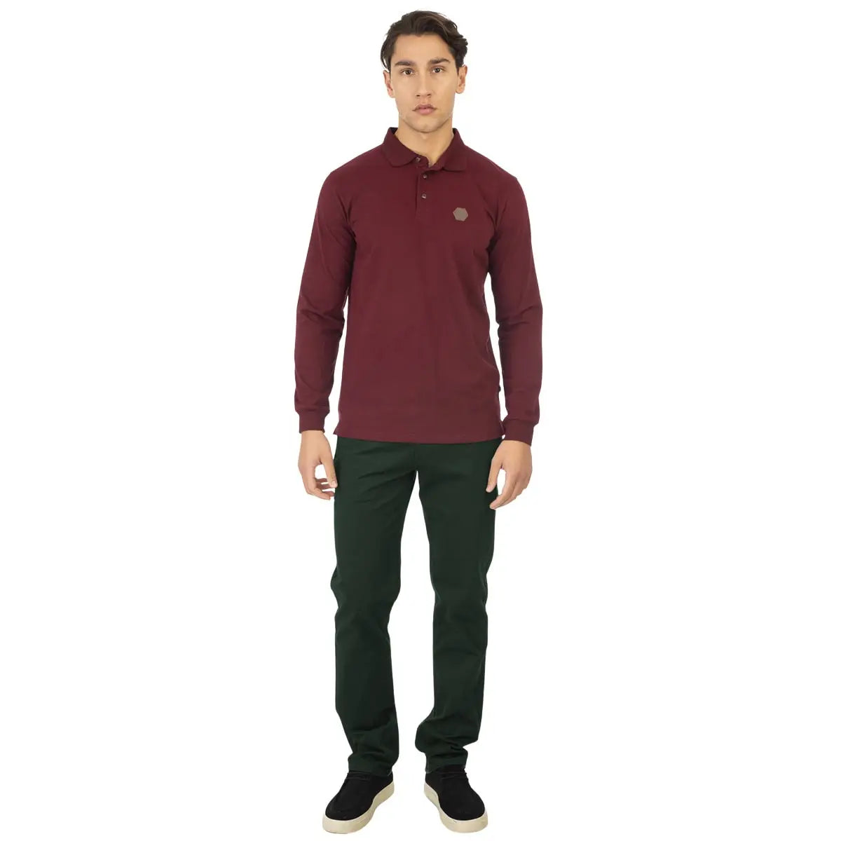 Velké pánské chino kalhoty Double Urban Outfitters CP-4012 zelené