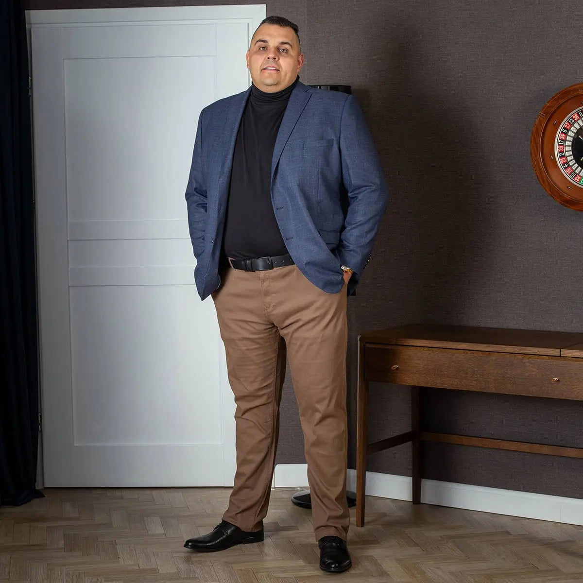 Velké pánské sako DL 928 Tom tmavě modré